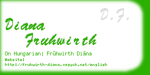 diana fruhwirth business card