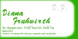 diana fruhwirth business card